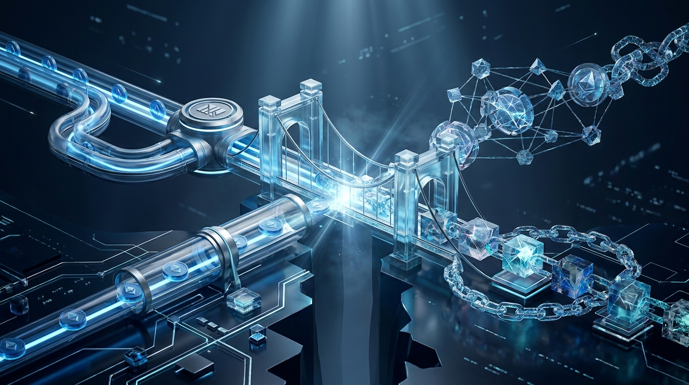 Digital currency and cryptocurrency represented as contrasting financial networks