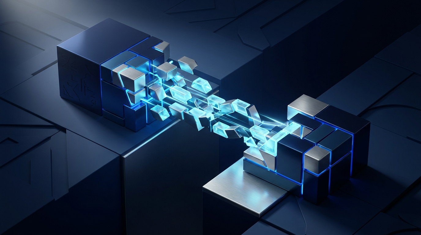 Electronic funds transfer represented as secure digital movement of value between different financial account systems