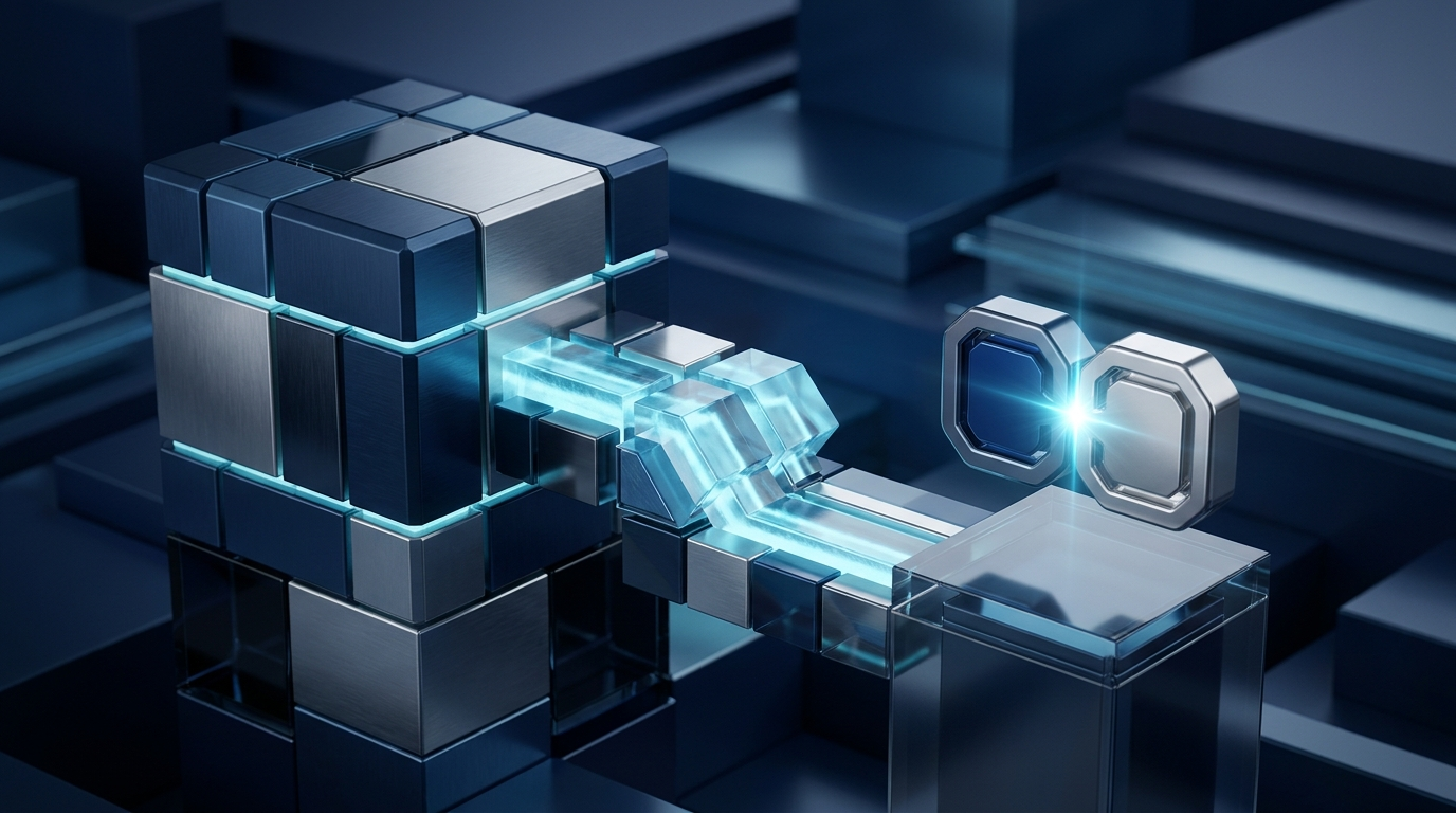 Google Pay represented as secure digital payment credentials connecting a mobile wallet with existing payment infrastructure